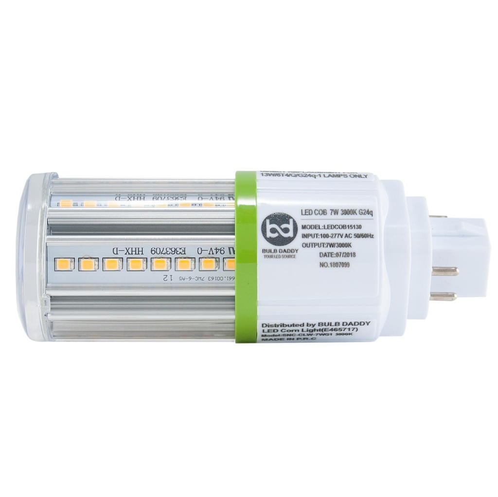 LED COB 7W 3K 4 PIN 120-277V