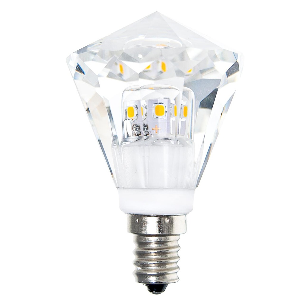 LED CRYSTAL 3.3W 27K E12 120V DIMMABLE