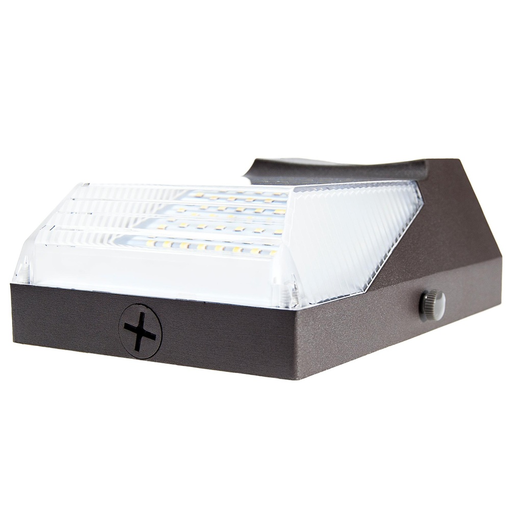 LED WALL PACK 9W 5K UNV BRONZE