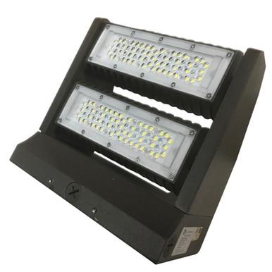 LED WALL PACK 80W 5K 2 ROTATING HEADS UNV UL