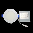 4 Inch LED Thin Down Light With J-Box, 3000K-4000K-5000K CCT 10 Watts 650 Lumens, 120V Dimmable, Includes Chrome Trim Ring (4 Pack)